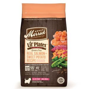 Merrick Lil' Plates Natural Dry Dog Food  With Real Salmon & Sweet Potato For All Life Stages Of Small Breed Dogs Poultry Free Grain Free