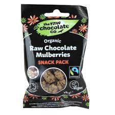 The Raw Chocolate Organic Raw Chocolate Mulberries Snack Pack