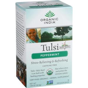 Tulsi Organic Peppermint 18 Teabags