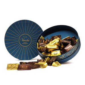 Assorted Chocolates Round Blue Box