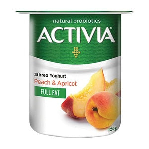 Activia Stirred Peach Apricot Full Fat Yoghurt