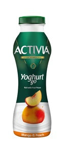 Activia YoghurtGo Drinkable Yoghurt Snack Peach Mango