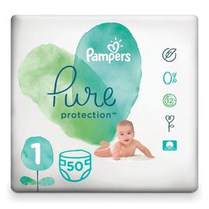 Pampers Pure Protection Baby Diapers Size 1 (2-5Kg)