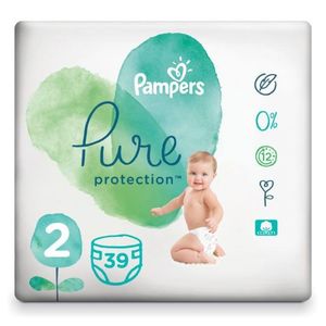 Pampers Pure Protection Baby Diapers Size 2 (4-8Kg)