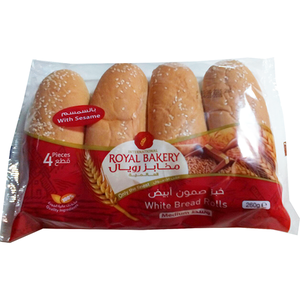 Royal Bakery White Bread Rolls With Sesame Seeds