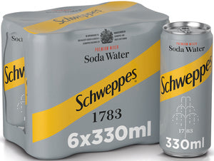 Schweppes Soda Water Can