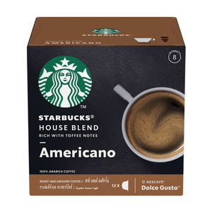 Starbucks House Blend by NESCAFE DOLCE GUSTO Medium Roast Coffee Pods  Box of 12