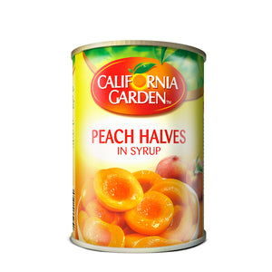 California Garden Peach Halves Choice In Syrup