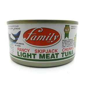 Family Fancy Skipjack Chunks Light Meat Tuna In Sunflower Oil