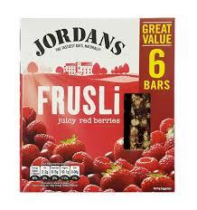 Jordan Wild Berries Frusli Bar 6 X36 Gm