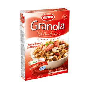 Emco Granola Gluten Free Strawberry & Almond Wheat Free