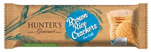 Hunters Brown Rice Crackers Gourmet Sea Salt