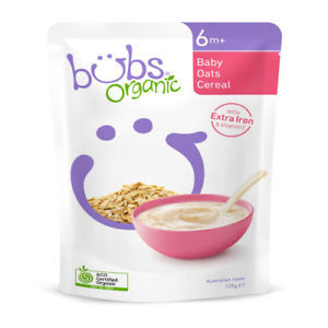 Organic Bubs Baby Oats Cereal