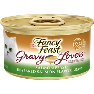 Purina Fancy Feast Gravy Lovers Salmon Feast in Seared Salmon Flavor Gravy