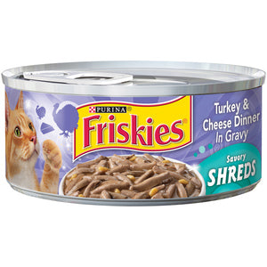 Purina Friskies Savory Shreds Turkey & Cheese Wet Cat Food