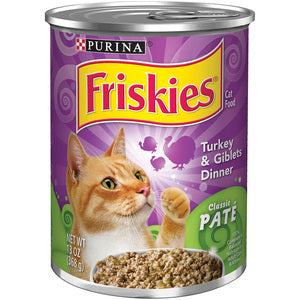 Purina Friskies Wet Can Pate Turkey & Giblets Cat Food