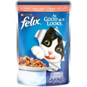 Purina Felix Cat Food Salmon Pouch