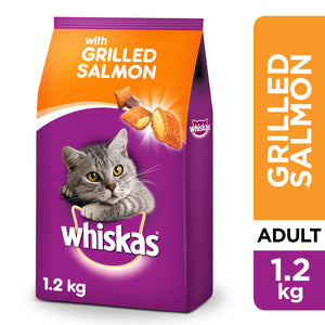 Whiskas Grilled Salmon Dry Cat Food Adult 1+ Years