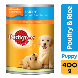 Pedigree Poultry and Rice Wet Dog Food Puppy Up to 12 months Can