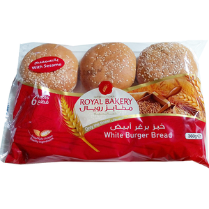 Royal Bakery White Burger Buns With Sesame