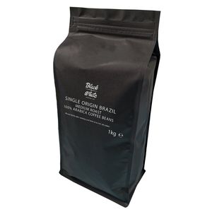 Black + White Single Origin Brazil Medium Roast 100% Arabica Coffee Beans