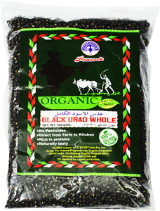 Peacock Organic Black Urad Whole