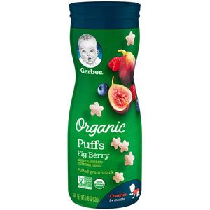 Gerber Puffs Organic Fig Berry Cereal Snack