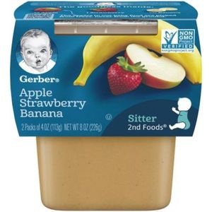 Gerber 2nd Food Apple ,Strawberry & Banana