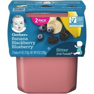 Gerber 2nd Food Banana , Blackberry & Blueberry