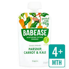 Babease Organic Parsnip, Carrot & Kale