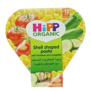 Hipp Shell Shaped Pasta With Tomatoes & Courgettes Toddler Meal (1-3 Years) No Soya No Peanut