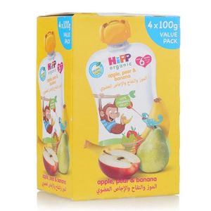 Hipp Organic Fruit Preparation With Apple Pear & Banana Gluten Free No Added Sugar