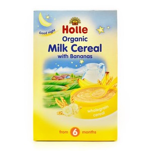 Holle Organic Milk Wholegrain Cereal With Bananas From 6 Months