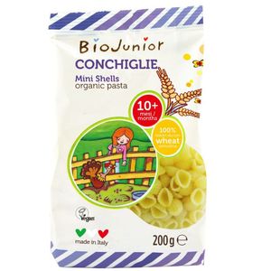 Biojunior Organic Mini Shells Pasta For Kids (10+ Months) Vegan