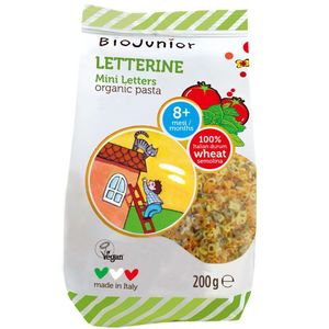 Biojunior Organic Mini Letters Pasta For Kids (8+ Months) Vegan