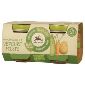 Alce Nero Organic Mixed Vegetable Baby Puree (4-6 Months) Gluten Free Flavor Free