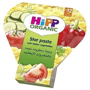 Hipp Organic Star Pasta With Italian Vegetables From 12 Months