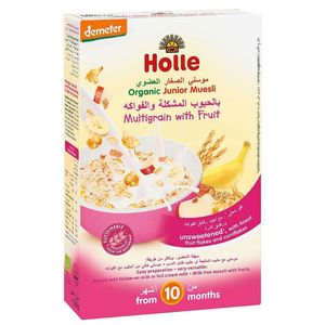 Holle Organic Junior Muesli Multigrain With Fruit Unsweetened From 10 Months