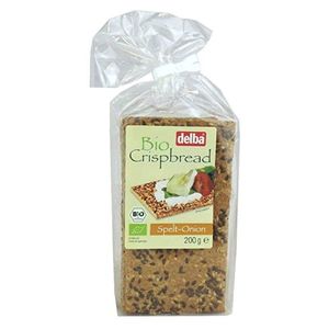 Delba Bio Organic Crispbread Spelt Onion