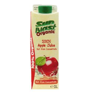 Sun Blast 100% Organic Apple Juice