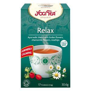 Yogi Tea Organic Relax Tea Bags Blended With Linden Flowers Chamomile Flowers & Rosehips Caffeine Free