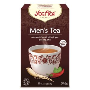 Yogi Tea Organic Men's Tea Bags With Ginger Ginseng & Chili Caffeine Free