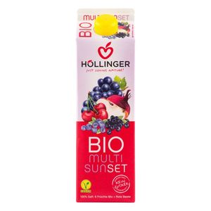 Hollinger Organic Multi Sunset Mix Fruit Juice Vegan No Added Sugar