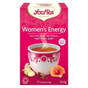 Yogi Tea Organic Women's Energy Tea Bags With Hibiscus Angelica Root & Ginger