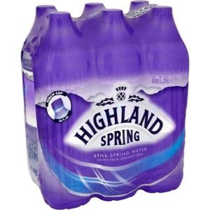 Highland Spring Natural Mineral Water In Glass Bottle