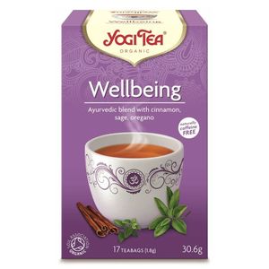 Yogi Tea Organic Wellbeing Tea Bags With Cinnamon Sage & Oregano Caffeine Free