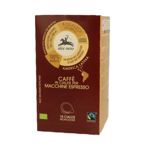 Alce Nero Organic 100% Arabica Espresso Ground Coffee Pods