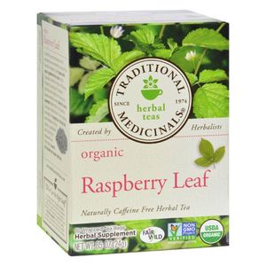 Traditional Medicinals Organic Raspberry Leaf Herbal Tea Bags Gmo Free