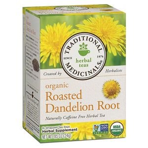 Traditional Medicinals Organic Roasted Dandelion Root Herbal Tea Bags (16 Pieces) Gmo Free Caffeine Free