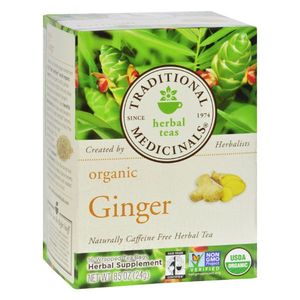 Traditional Medicinals Organic Herbal Tea Ginger Non Gmo